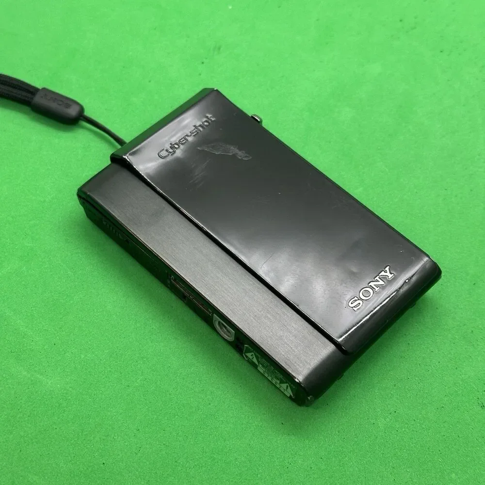 Sony Cyber-shot DSC-T900 Black Compact Digital Camera 12.1MP Touchscreen Tested